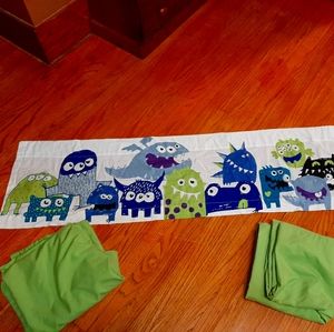 Monster Valence and 2 pannel curtains